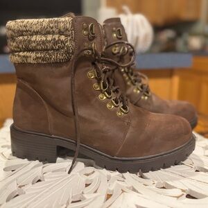 Torrid  Brown Hiker With A Sweater Upper Woman’s Size 11W